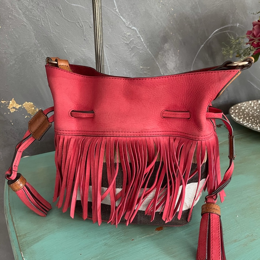 Authentic Burberry Fringe Crossbody